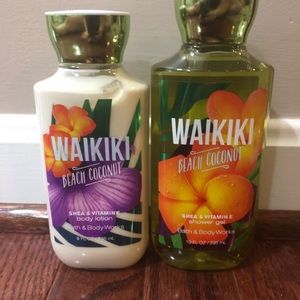 Bath and body works body lotion and shower gel